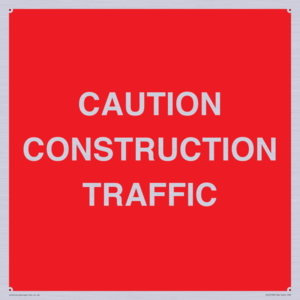CAUTION CONSTRUCTION TRAFFIC